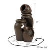 Nature Spring Nature Spring 3 Clay Pot Outdoor Water Fountain 117300UNM